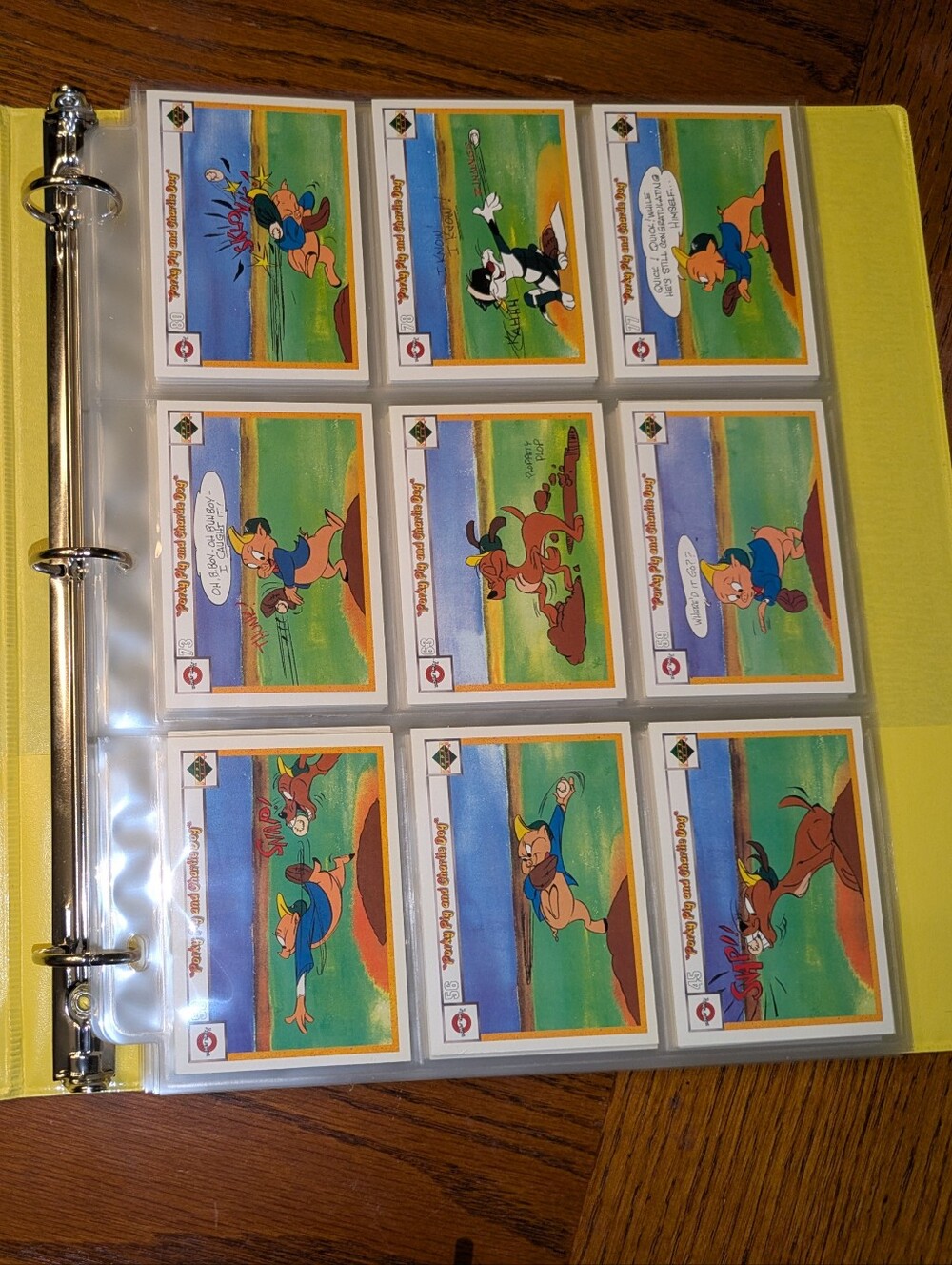 100 Looney Tunes NFL Cards Binder 🔥 1992 Upper Deck Comic Ball Football Colle